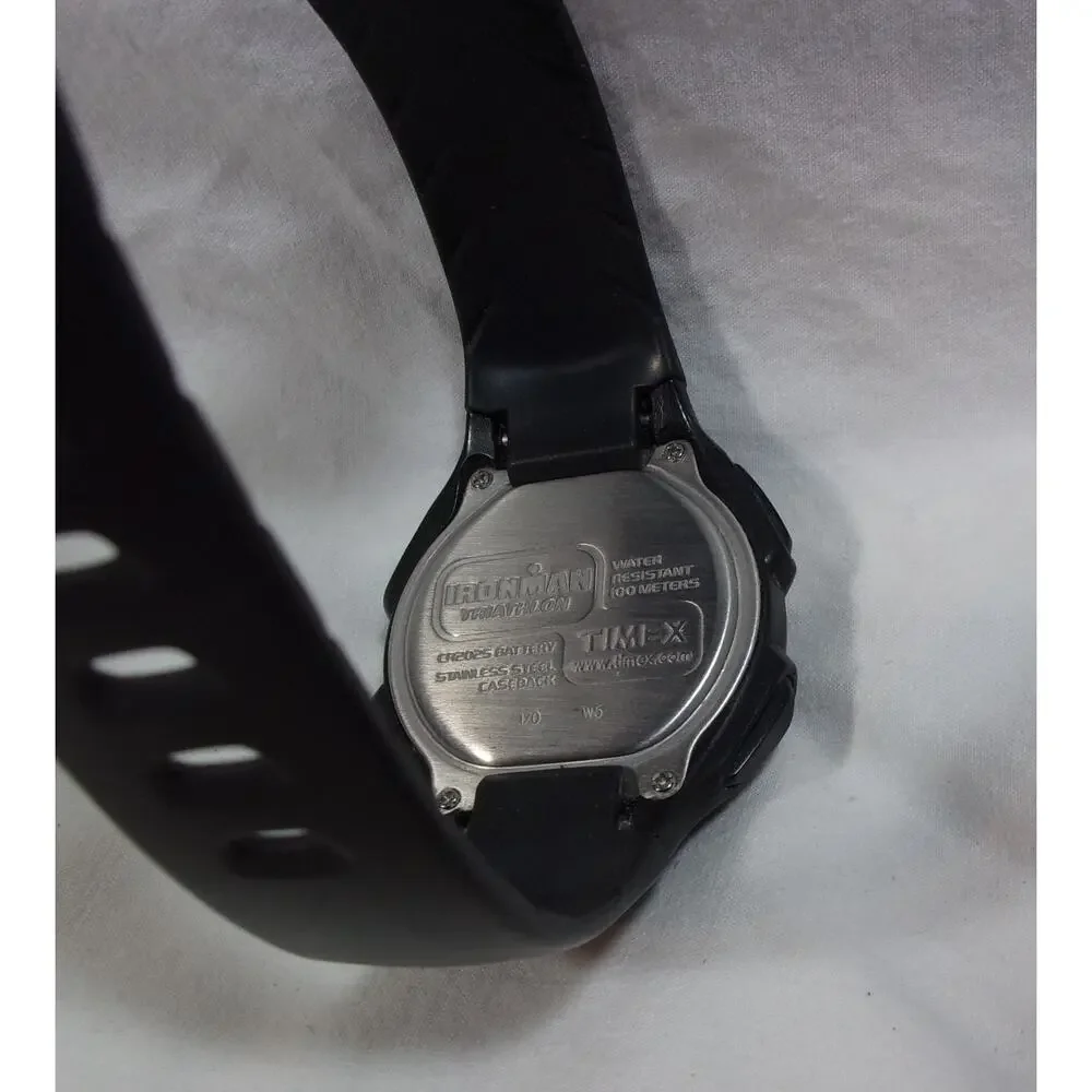 TIMEX IRONMAN TRIATHLON WR100M BLACK WATCH-WORKS